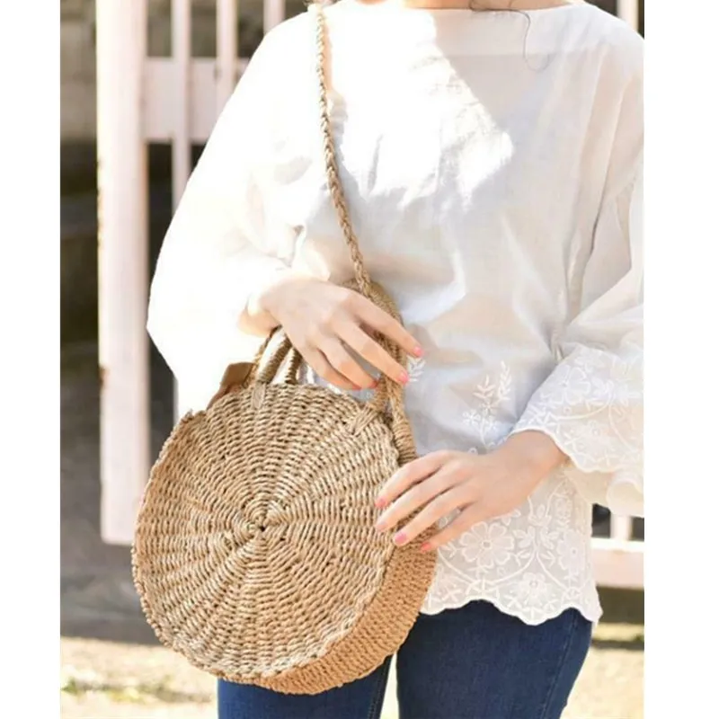 

Messenger Bag For Women 2019 Newest Style Straw Beach Bag Crossbody Bags Shoulder Ladies Handbags