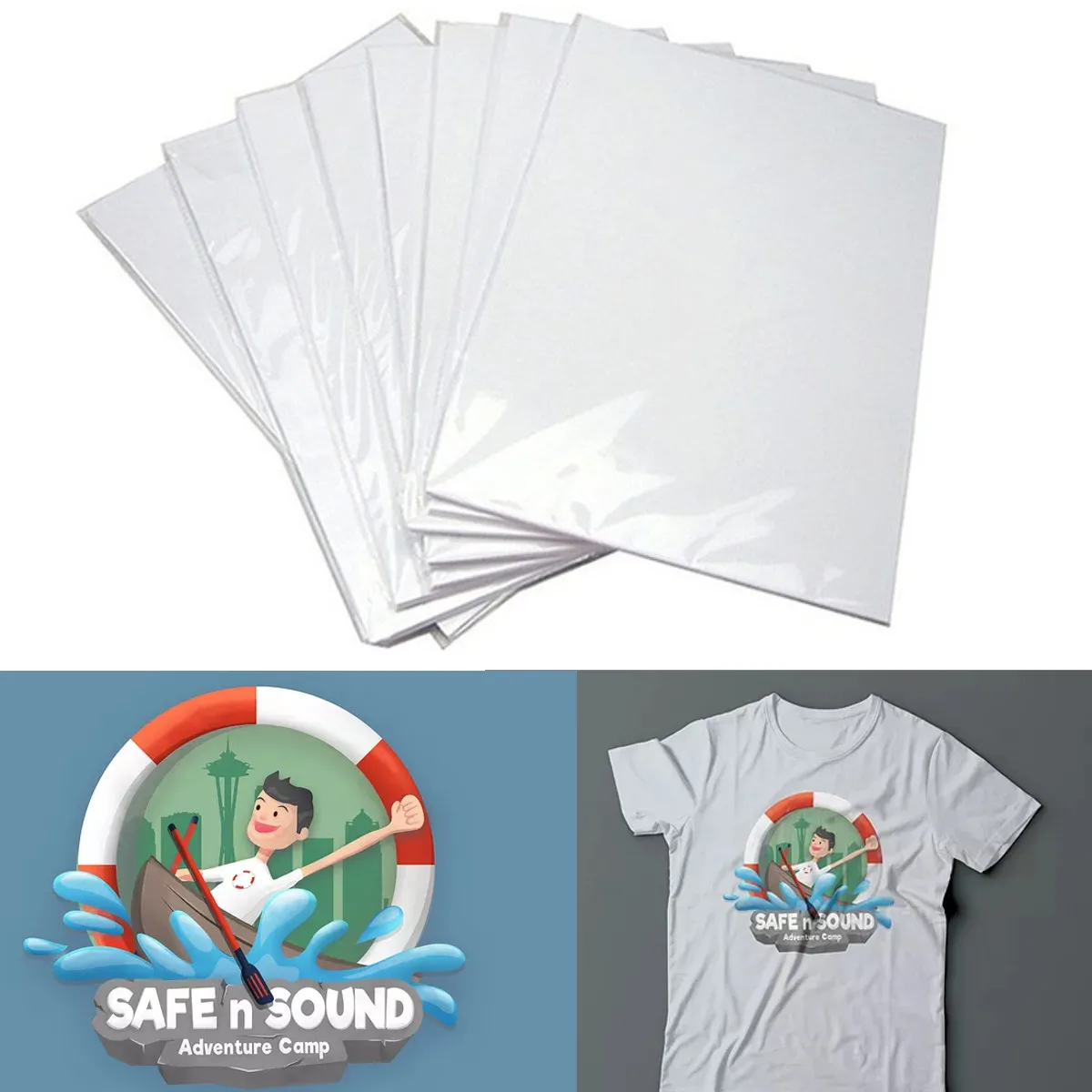 

50/100Pcs Laser Heat Transfer Paper A3/A4 Self Weeding Paper For T shirt Thermal Transfers Hollow Papers DIY Craft T-shirt New