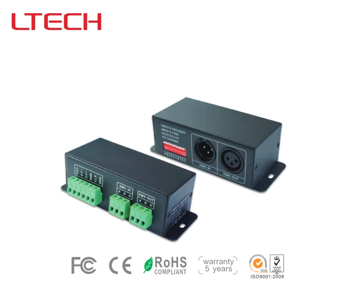 

LT-DMX-6803 DMX-SPI Signal Led Decoder,Output digital driving IC such as LPD6803, LPD1101, D705, UCS6909, UCS6912 etc