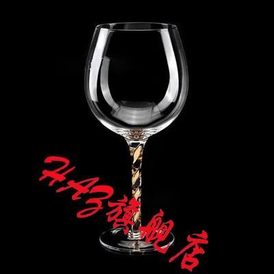 Свадебные украшения Золотой бытовой бокал для красного вина декоративные стразы стеклянная чашка для высоких ног цветной Шампань креативный бокал для красного вина - Color: B