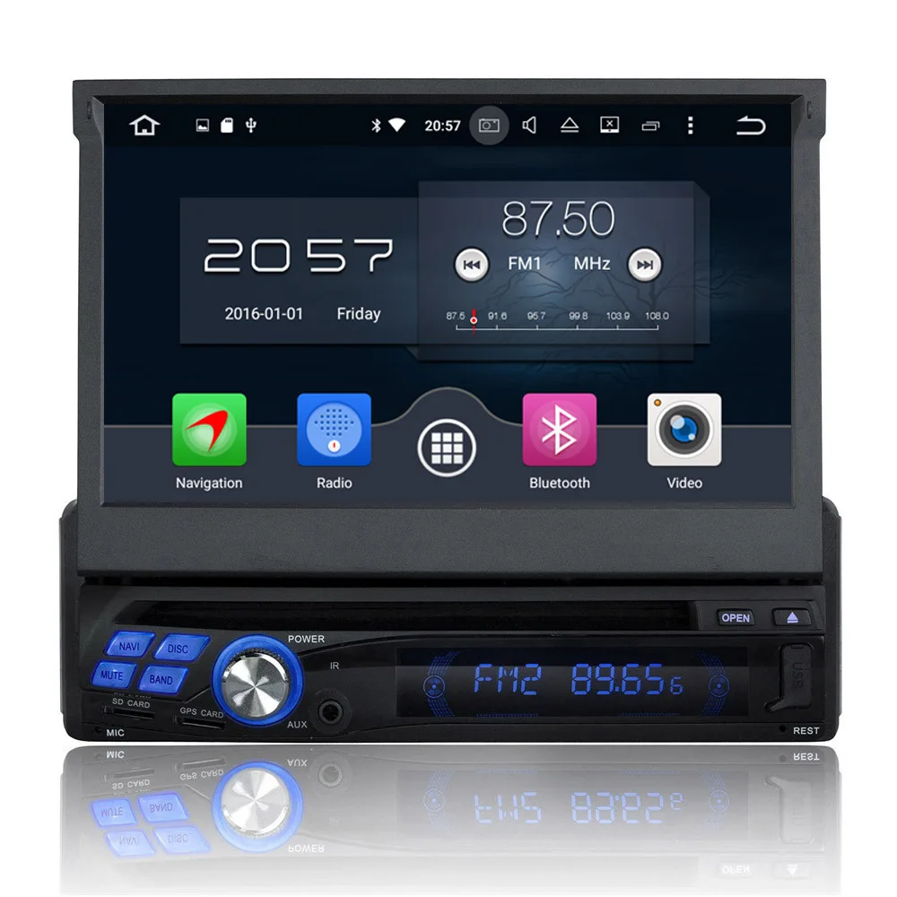 

Ectwodvd Octa Core 4G Android 6.0/Quad Core Android 8.1 Car Multimedia DVD Player For Universal 1DIN Single DIN GPS Navigation