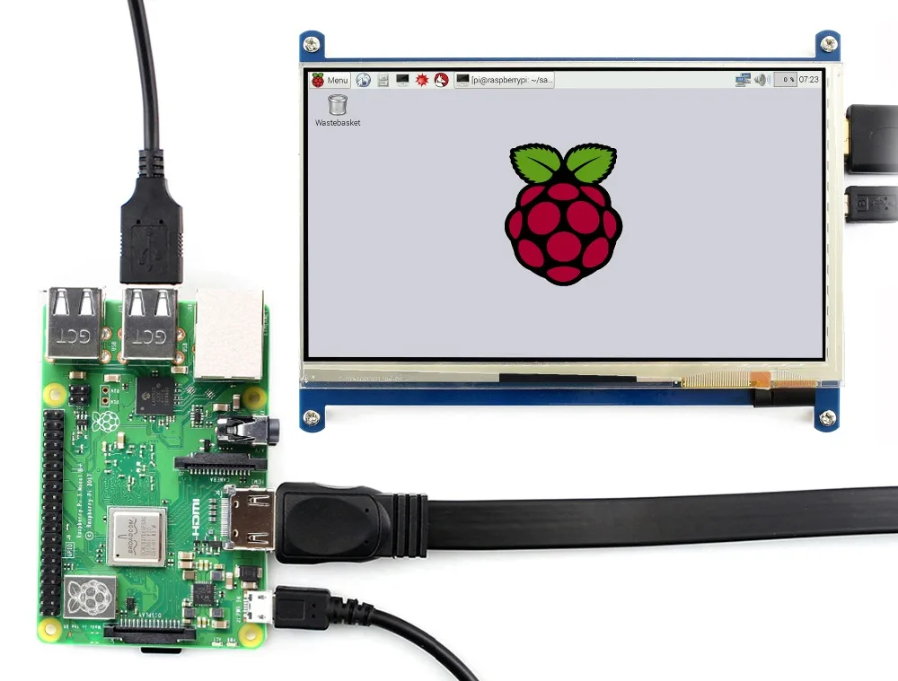 Waveshare " HDMI lcd(C) емкостный сенсорный экран ips поддерживает Raspberry Pi Zero/Zero W/Zero WH/2B/3B/3B+ компьютерный монитор