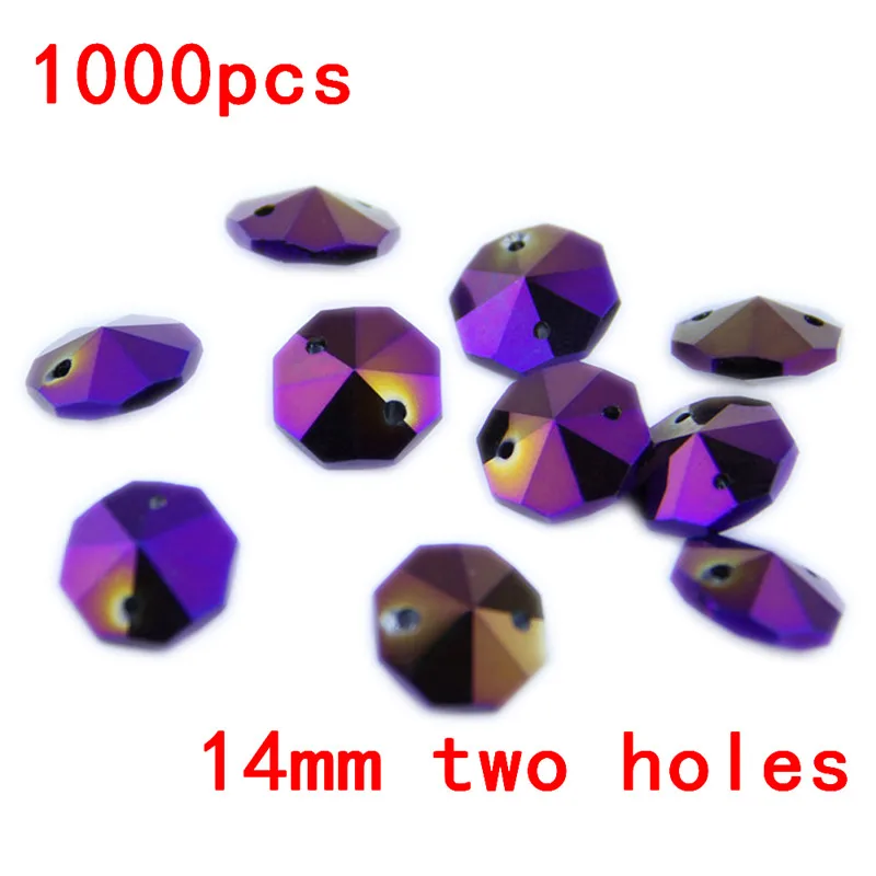 wholesale 14mm 1000pcs Crystal Chandelier Parts Glass Beads Chandeliers