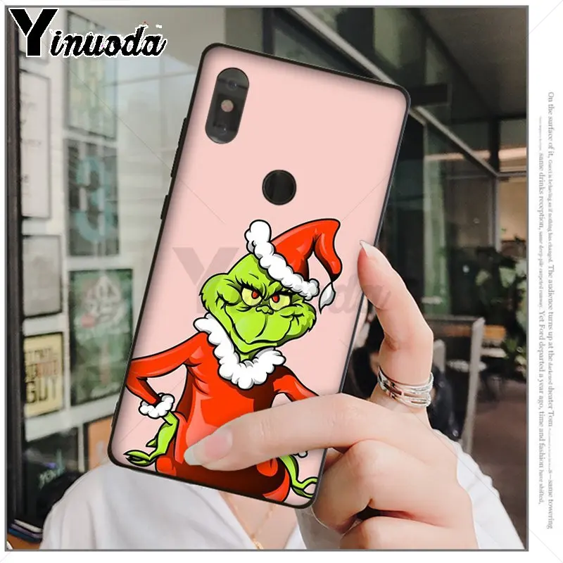 Yinuoda как зеленый ofMonster Grinch палантин чехол для телефона с рождественским рисунком для Xiao mi Red mi 5 5Plus Note4 4X Note5 6A mi 6 mi x2 mi x2S - Цвет: A9