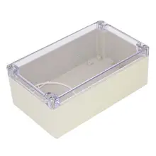 Прямоугольная распределительная коробка для электропитания, защитная крышка, светильник, серый, прозрачный