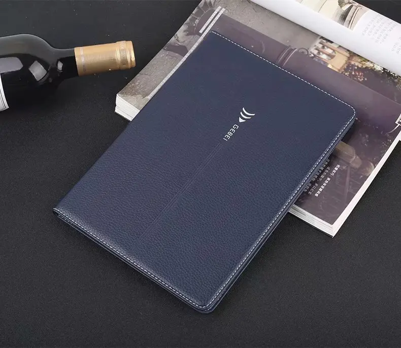 

Luxury Business Genuine Leather Cowhide + TPU Case for Apple iPad Pro 10.5 2017 Stand Smart Cover for iPad 10.5'' Tablet PC +pen