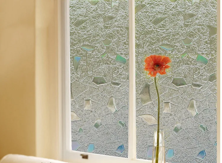 ПВХ статическая цепляющая витражная декоративная оконная пленка для уединенности цепляющая ванная комната Лазерная Самоцветы стеклянная оконная пленка для уединенности стеклянных наклеек