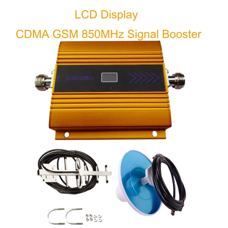 

CDMA 850 mhz Mobile Signal Amplifier 70dB GSM 850 Cell Phone Booster Full Kit Full Set CDMA GSM 850 Cellular Signal Repeater