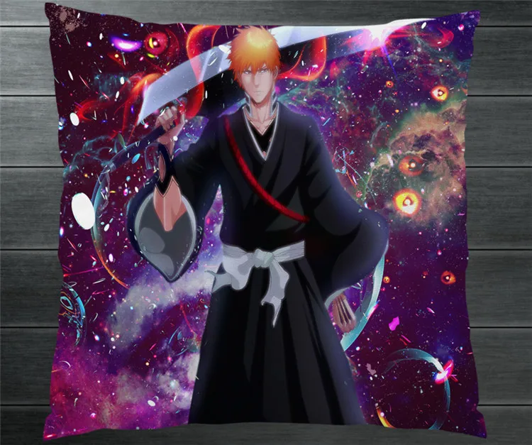 Аниме отбеливатель Kurosaki Ichigo Fanart 40*40 см двухсторонний флип-чехол для косплея