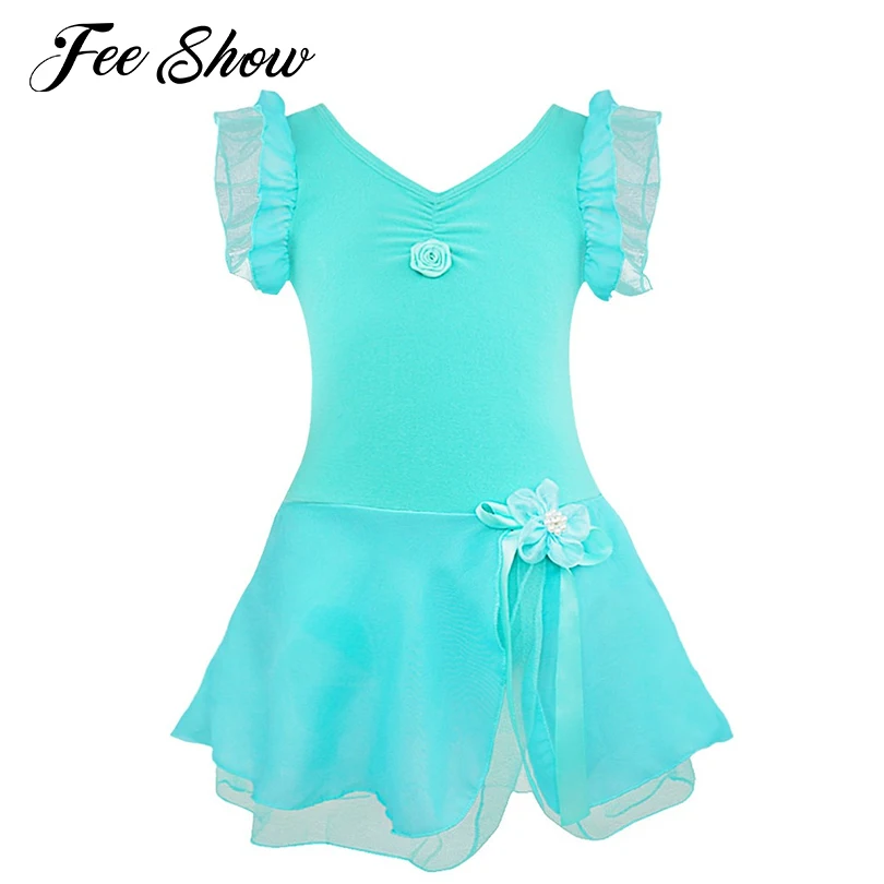 

Kids Girls Ballet Dress Gymnastics Leotard Ballet Tutu Dress Short Sleeve Kids Ballet Dance Dress Girls Dress Dancewear Costume