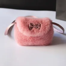 Искусственный Мягкий мех, женские кошельки, кошельки, мини-сумки через плечо, женские маленькие сумки для детского сада, для маленьких девочек
