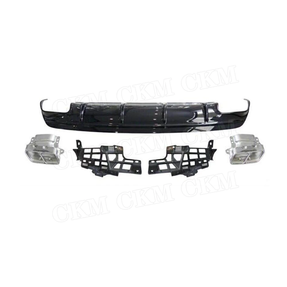 PP задний диффузор для губ с выхлопными наконечниками Mercedes Benz CLA Class W117 CLA260 CLA45 2013 2018