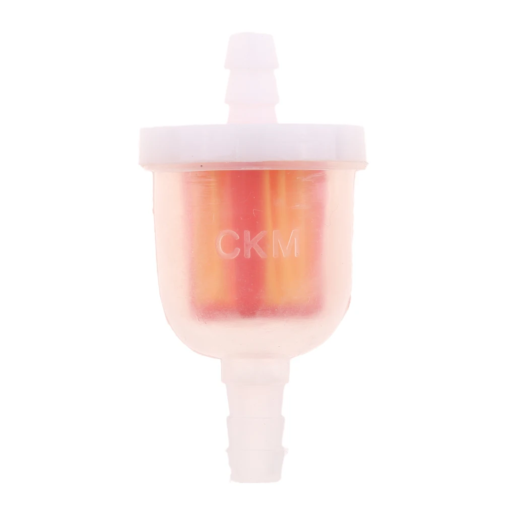 10pcs Plastic Universal Gasoline Inline Fuel Filter Motorcycle Part Fit 6mm Fuel Pipes
