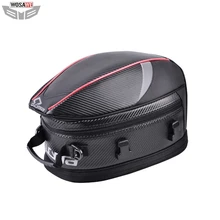 CUCYMA 55L Motorcycle Tail Bags Carbon Fiber Waterproof Motocross Motorbike Helmet Bags Travel Luggage MOTO Rear Seat Bag osah drypak motorcycle waterproof tail bags multi functional durable rear motorcycle seat bag high capacity waterproof pvc bag