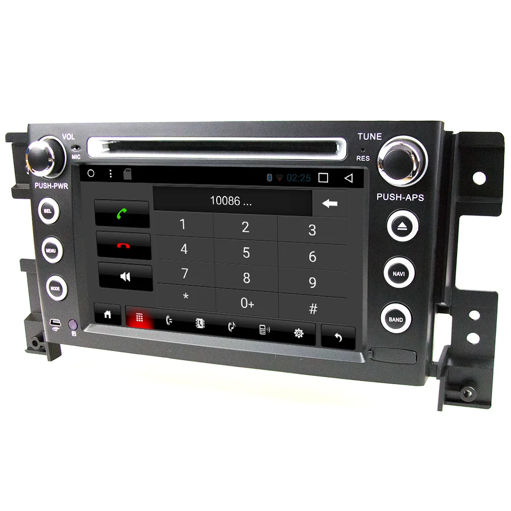 Best Eunavi 2 Din 7 inch tda7851 Android 8.1 Car Dvd Player For Suzuki Grand Vitara Radio Stereo GPS in dash car pc 1024*600 HD wifi 3