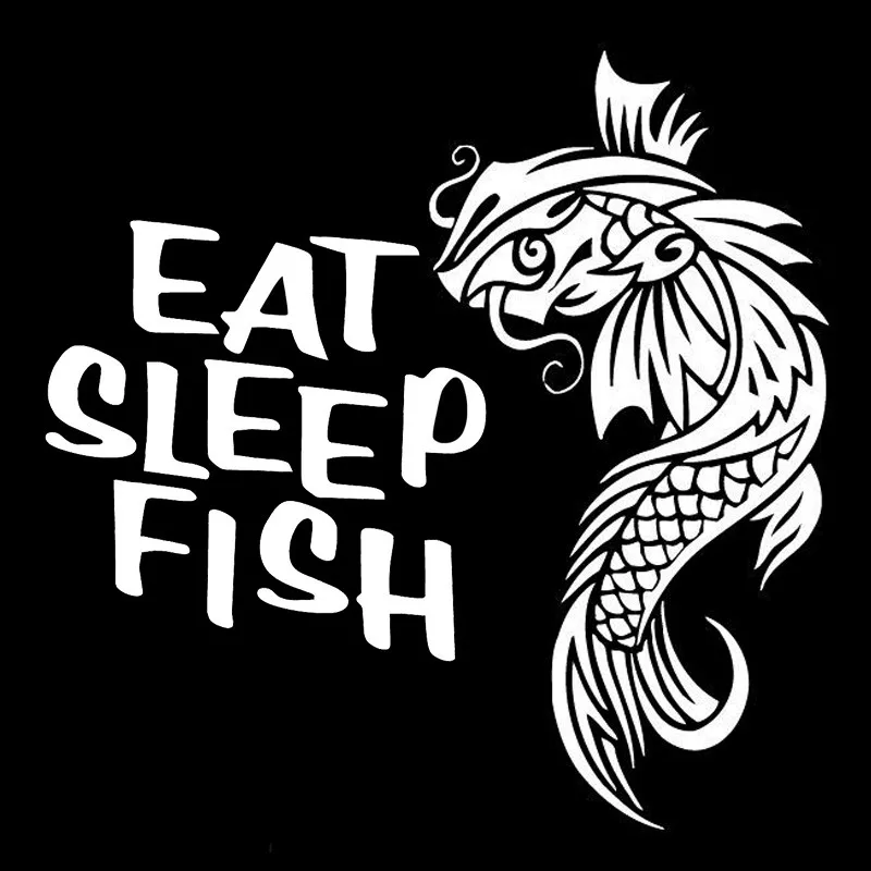 Fish For Auto Car/Bumper/Window Vinyl Decal Sticker Decals DIY Decor