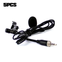 5 шт. 1/" 3,5 мм стерео винт кабельные стяжки клип нагрудная гарнитура конденсаторный микрофон для UHF беспроводной караоке системы передатчик