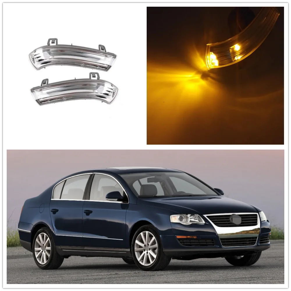 

2pcs LED Mirror Light For VW Passat B6 2006 2007 2008 2009 2010 2011 Door Side LED Mirror Turn Signal Indicator Lights