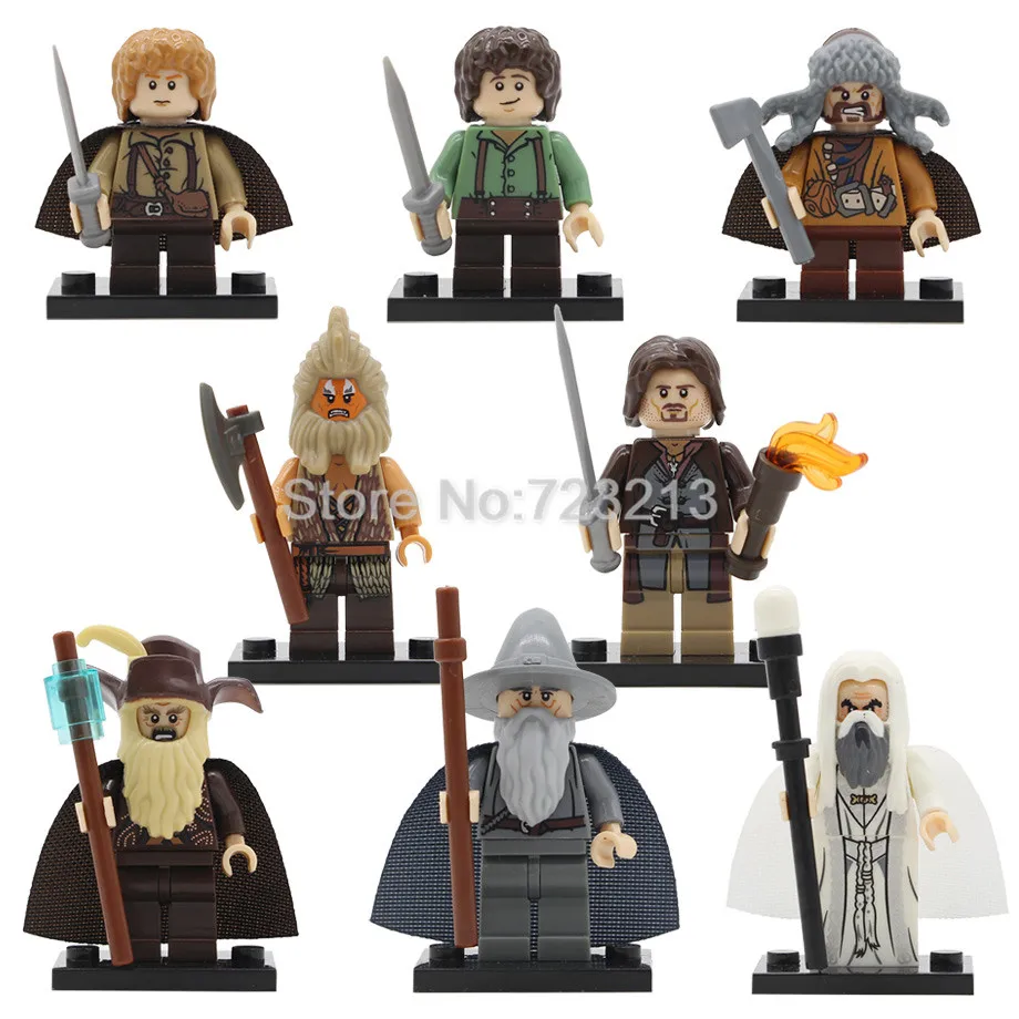 

Beorn Figure Sam Frodo Aragorn Gandalf Proudfoot Radagast Saruman Galadriel Building Block Models Bricks Kits Toys PG8160