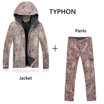 

Hot Product Military Special Force Army Tactical Uniform Jacket Pants Typhon Camo Outdoor Tad V 4.0 Shark Skin Softshell