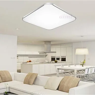 

24W Flush Mounte LED Light Modern White Acrylic with Light Ajustable 45*45*11cm