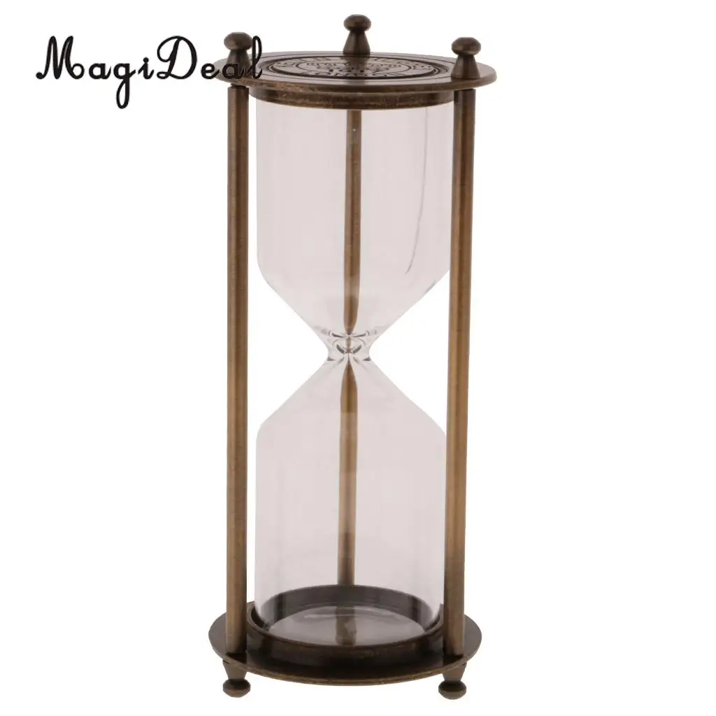MagiDeal helf Display Count Down Empty Sand Glass Hourglass Kitchen Timer Portable  3min/5min/10min/15min/20 Minute
