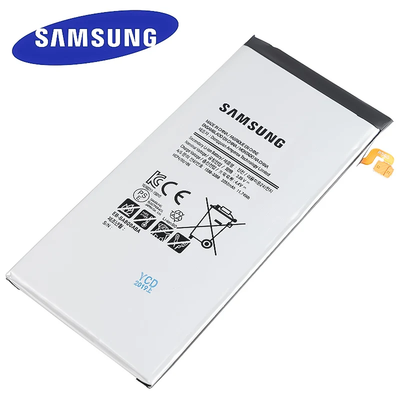 Оригинальный аккумулятор EB-BA800ABE мА ч для Samsung GALAXY A8 2015 A8000 A800F A800S A800YZ | Мобильные
