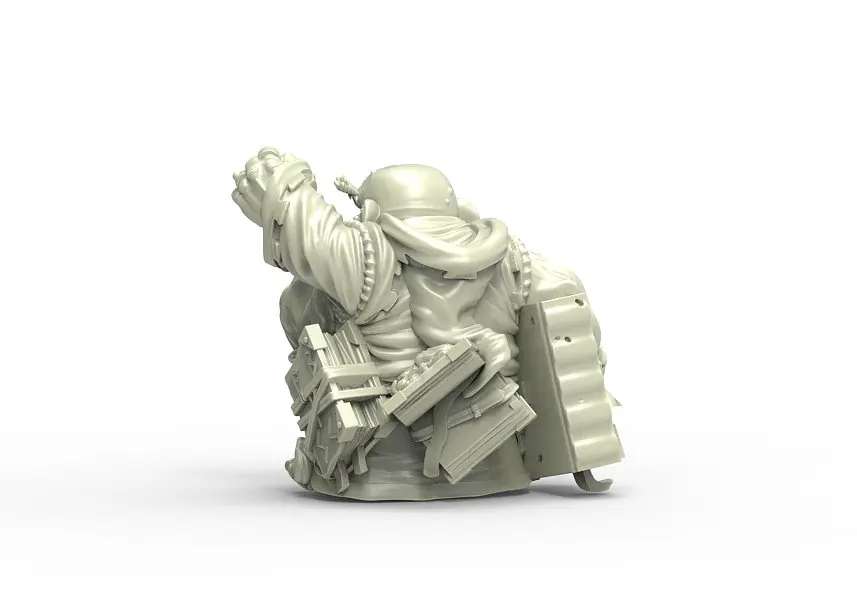 [Loong Way Miniatures] Durgin Paint Forge Guardian of the Path 32 мм Смола миниатюрная|Аксессуары для