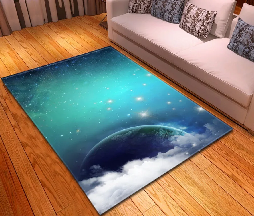 Простой Таинственный Звездное ковер для гостинной спальни столовая rugs and carpets шелковистый для дома, гостиной Космический galaxy ковер - Цвет: 5