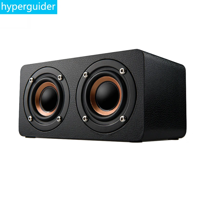 Hyperguider Bluetooth динамик деревянный каракули портативный беспроводной сабвуфер HIFI