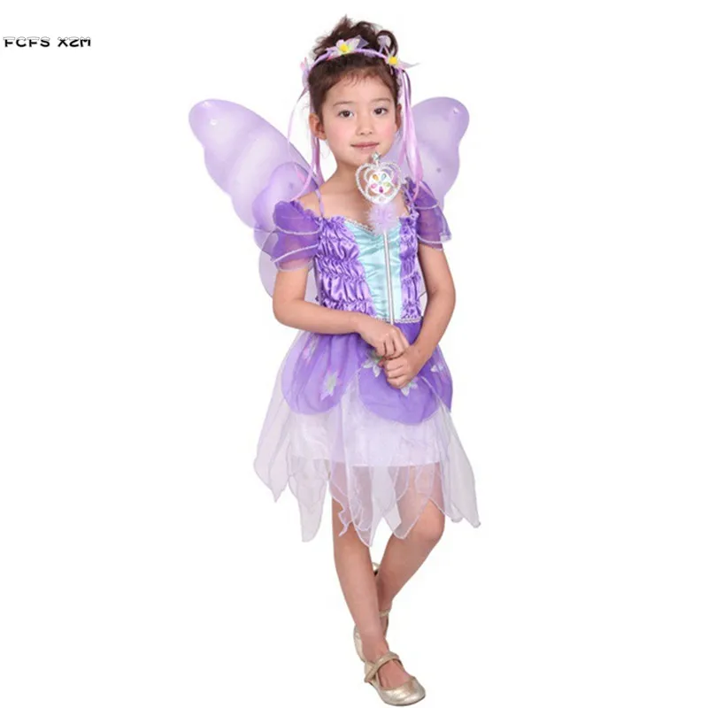 Костюмы бабочек на хеллоуин для девочек; детское платье принцессы; сказочное аниме; карнавальное платье для сцены; платье для ролевых игр
