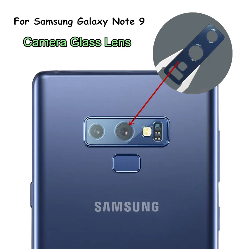 

New Rear Back Camera Glass Lens Cover For Samsung Galaxy Note 9 With Adhesive Tape Replacement