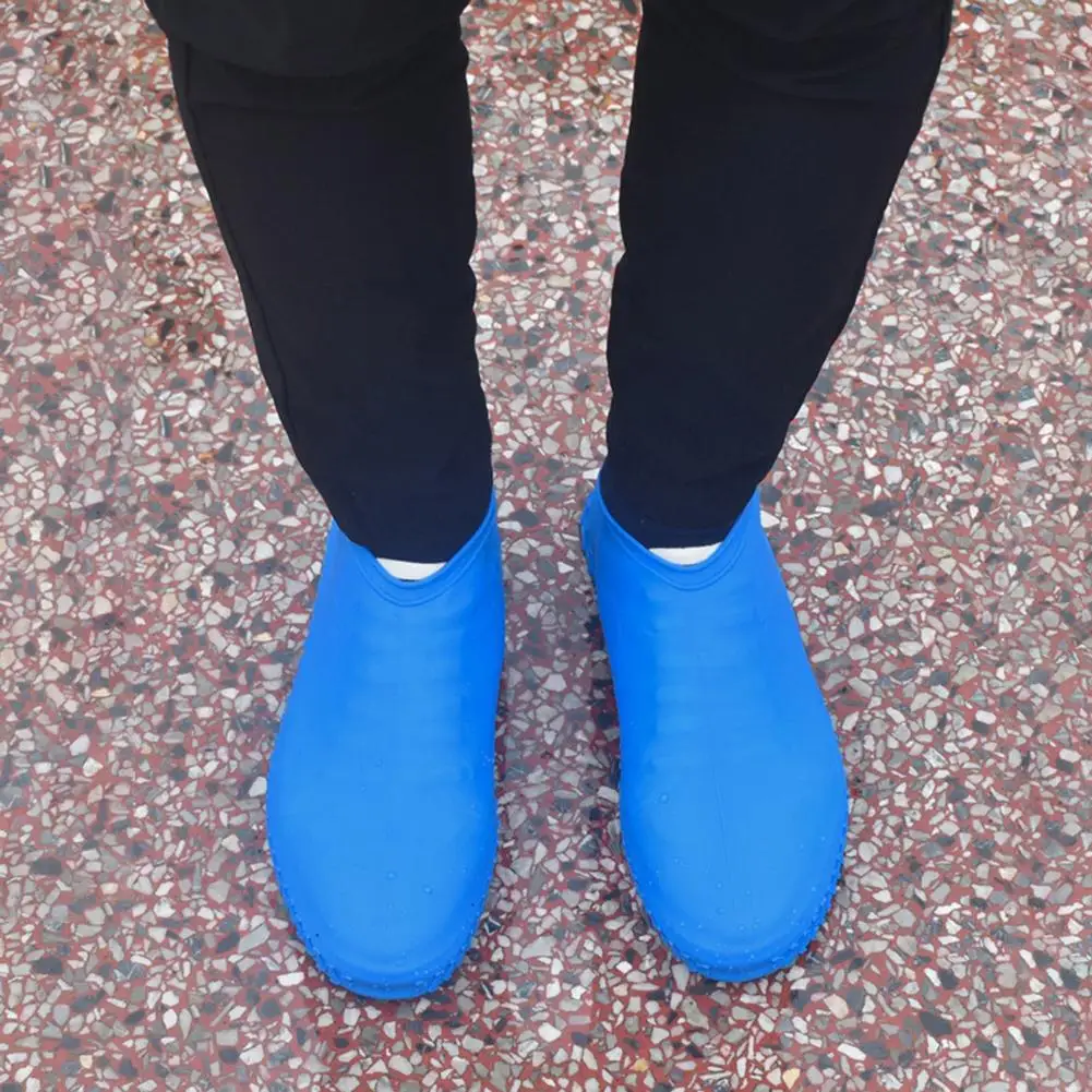 Горячая 1 пара Открытый Велоспорт Пешие прогулки силиконовые водонепроницаемые противоскользящие туфли Чехлы для обуви
