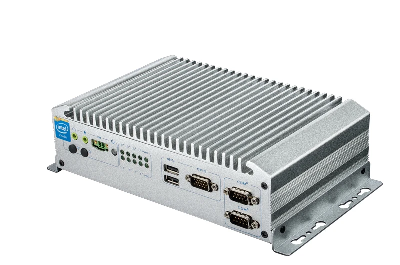 

Industrial Fanless Box PC, Core i3-5010U CPU, 8GB RAM, 120GB SSD, 6*RS232, 6*USB, 2*GLAN, rugged industrial computer
