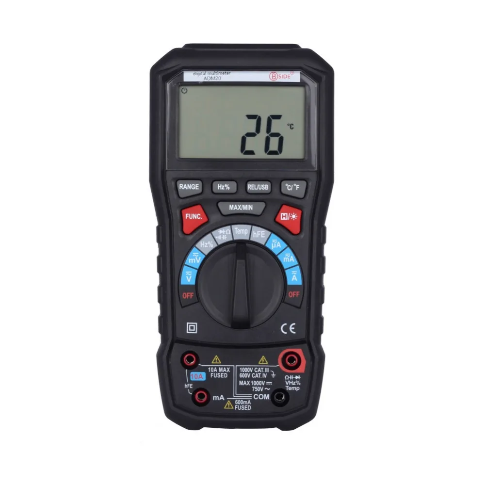 

AIDETEK ADM20 Auto Range Digital Multimeter DMM USB Support PC backlight