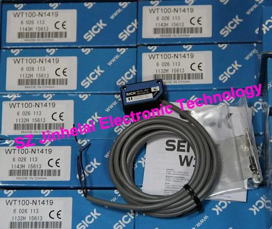 WT100-P1419 (is WT100-P1412+stent) New and original SICK Photoelectric switch, photoelectric sensor WT100-P1419 (is WT100-P1412+stent) New and original SICK Photoelectric switch, photoelectric sensor