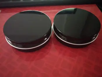 

Free shipping 30pcs/lot 60ml black aluminum cosmetic jars, 60g black aluminum tins box, aluminum container