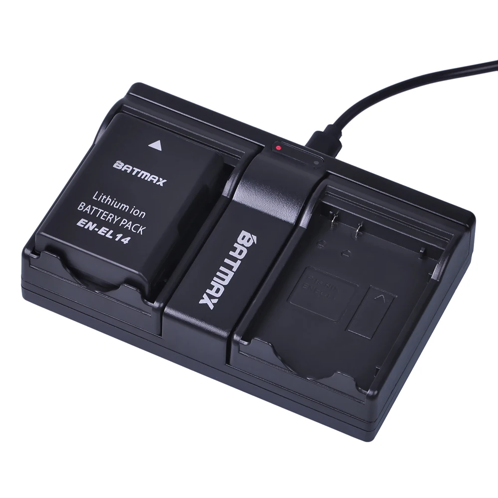 3 шт. EN-EL14 EN-EL14a RU EL14 Батарея+ USB Dual Зарядное устройство для Nikon D5600 P7800, D3400 P7000, D5300, D5200, D3200, D3300, D5100, D3100, Df