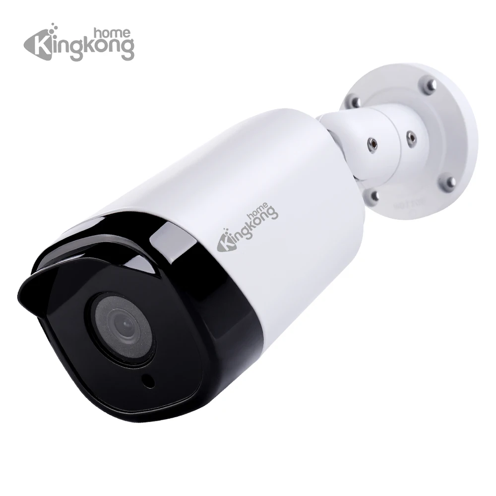 Kingkonghome POE IP Камера 5MP 4MP 2MP H.265 CCTV камера наружного наблюдения с металлической