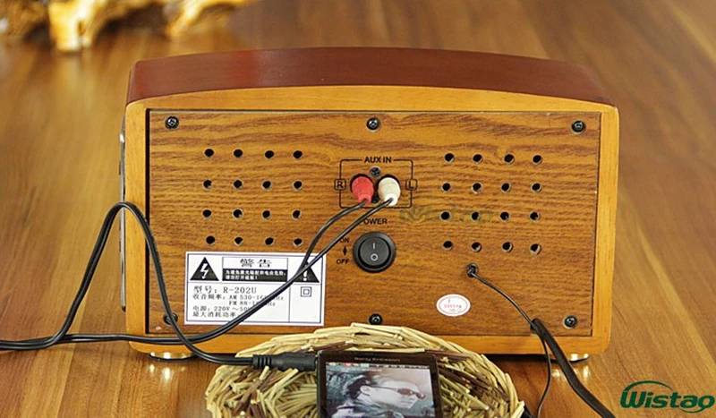 Ретро деревянные Hi Fi радио AM/FM 8 Вт Max мини настольные колонки с поддержкой Bluetooth U