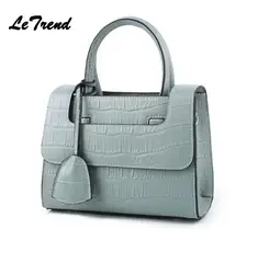 LeTrend модные женские туфли сумка Satchels Для женщин Сумки кожаная женская сумка Crossbody сумки женская сумка на плечо