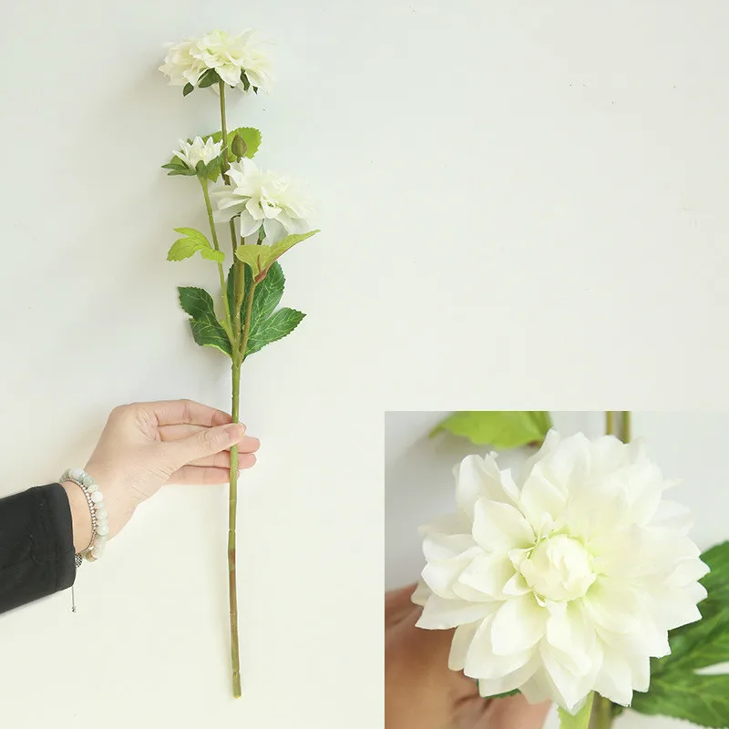 

Искусственный цветок Далии, украшение для дома, свадебные цветы, дорога, свинцовый цветок, настенное растение, искусственные цветы от производителя, 10 шт.