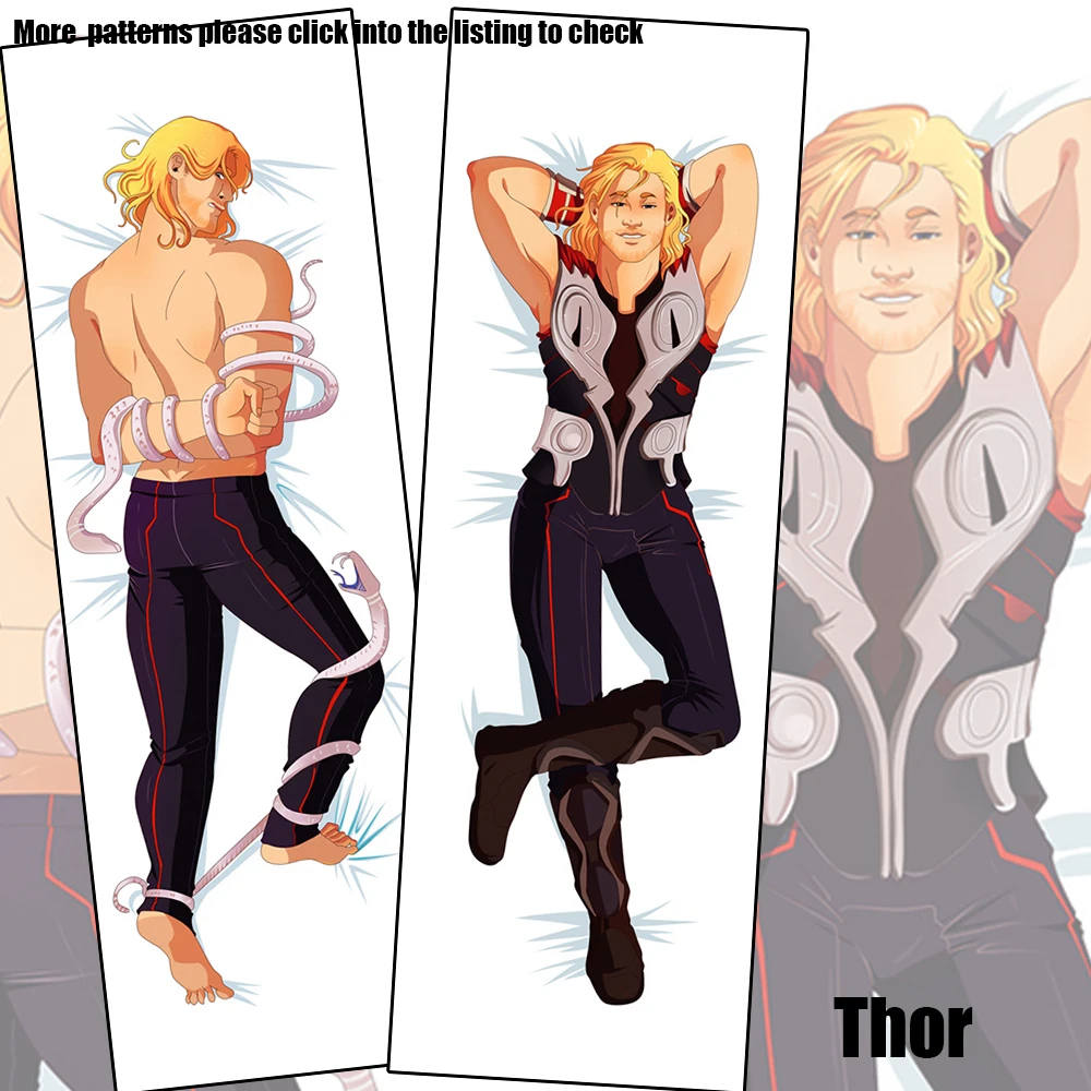 

Thor God of the Thunder Comics Anime Dakimakura Decorative Pillow Case Cover Hugging Body