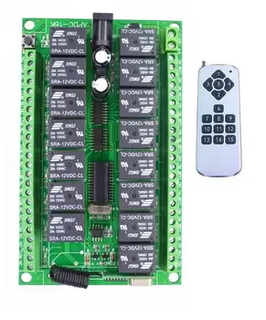 

long range DC 12V 24V 15CH 15CH Relay RF Wireless Remote Control Switch System 315/433.92 MHZ Transmitter and Receiver