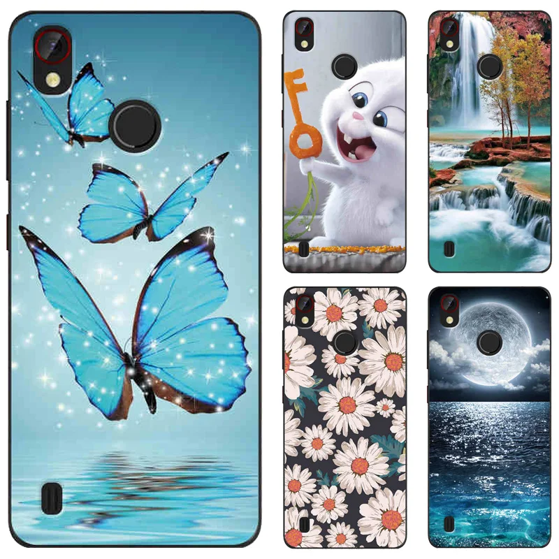 

Case For ZTE Blade A4 5.45" Cute Animal Scenery Printing Patterned For ZTE Blade A4 A0722 Case 5.45" Phone Back Cover Case Capa