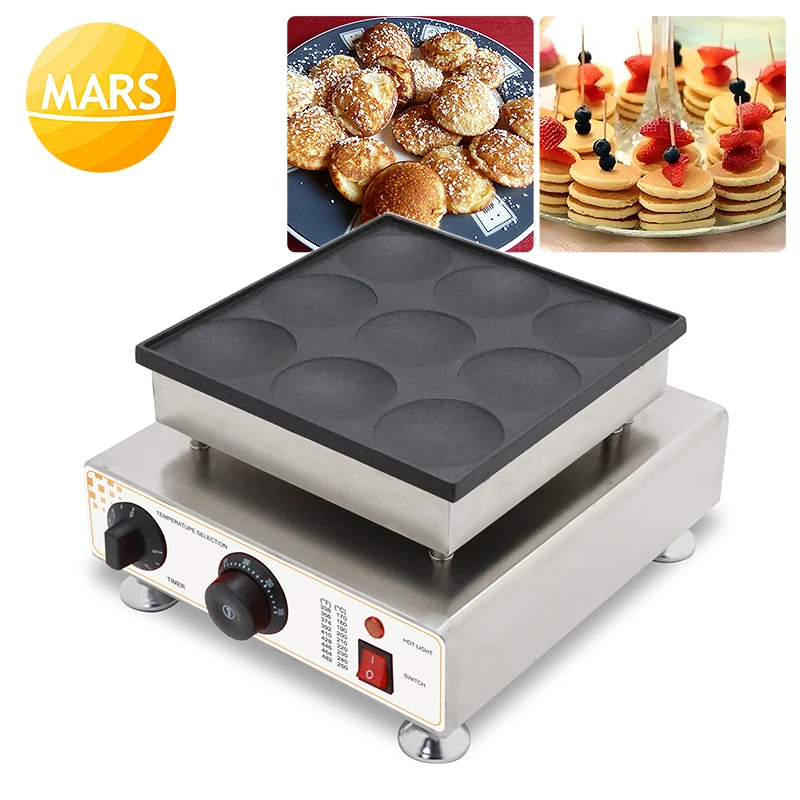 

Commercial Pancake Maker 8cm Pofferjes Waffle Pan Cake Maker Mini Pancakes Machine For Small Business Machinery