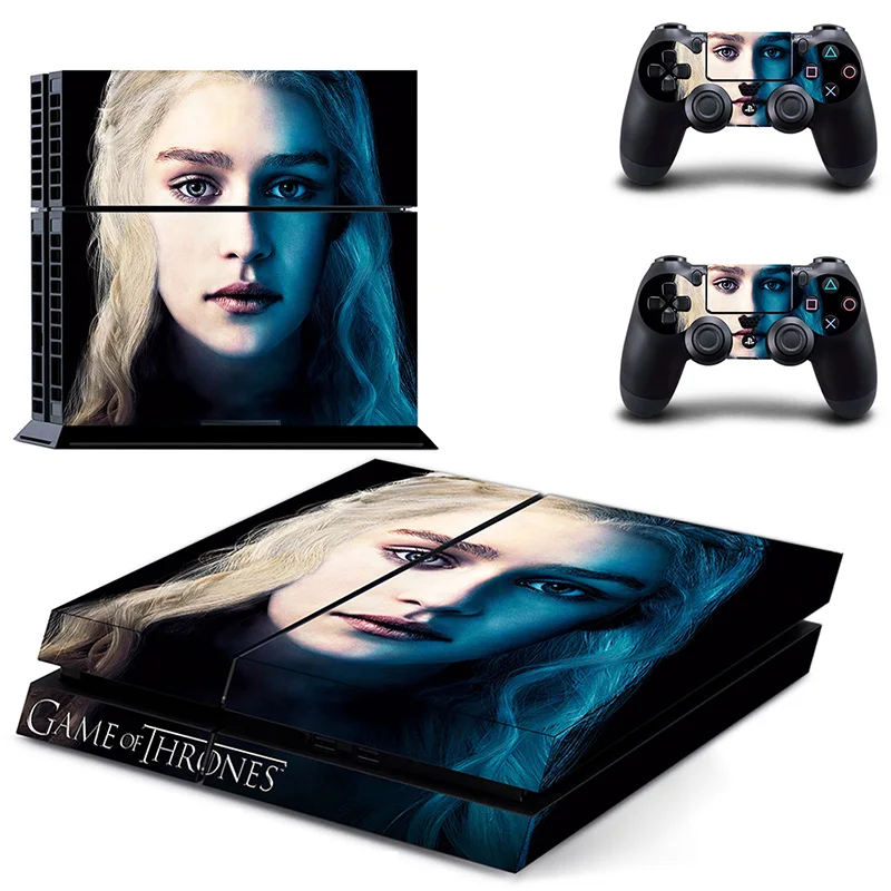 

Game of Thrones Design Sticker for PS4 Console Cover For Sony Playstaion 4 Console and 2 Controller Protective Skin