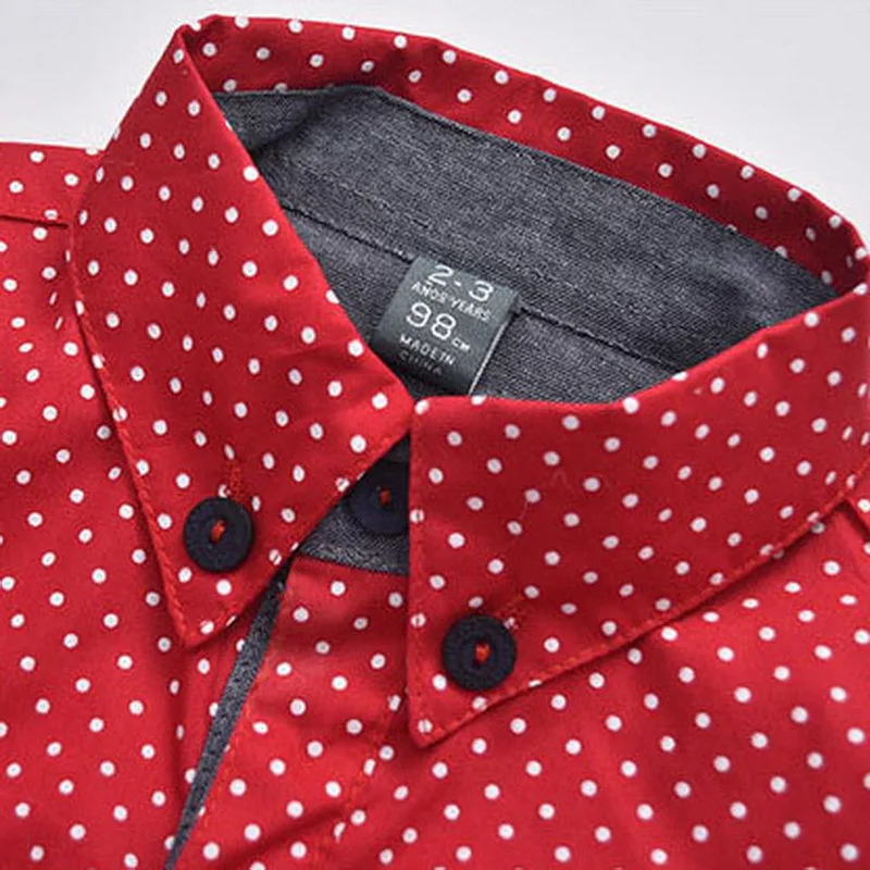 polka dot shirt for baby boy