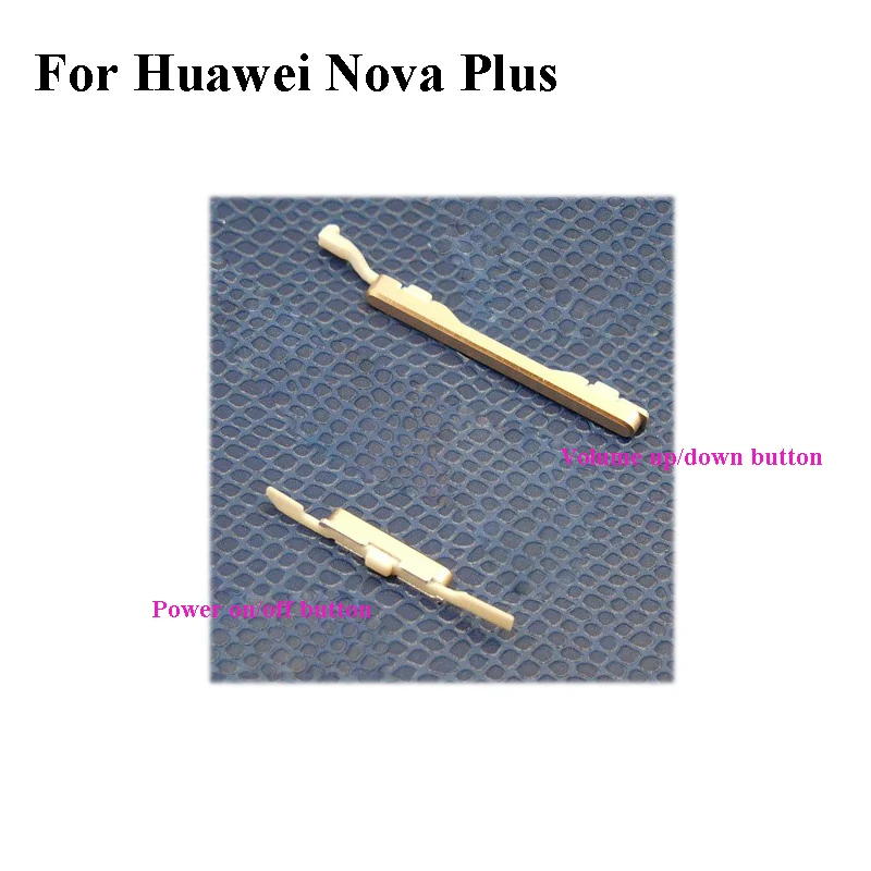 Золотая Серебряная Боковая кнопка для huawei Nova Plus включения и выключения питания +