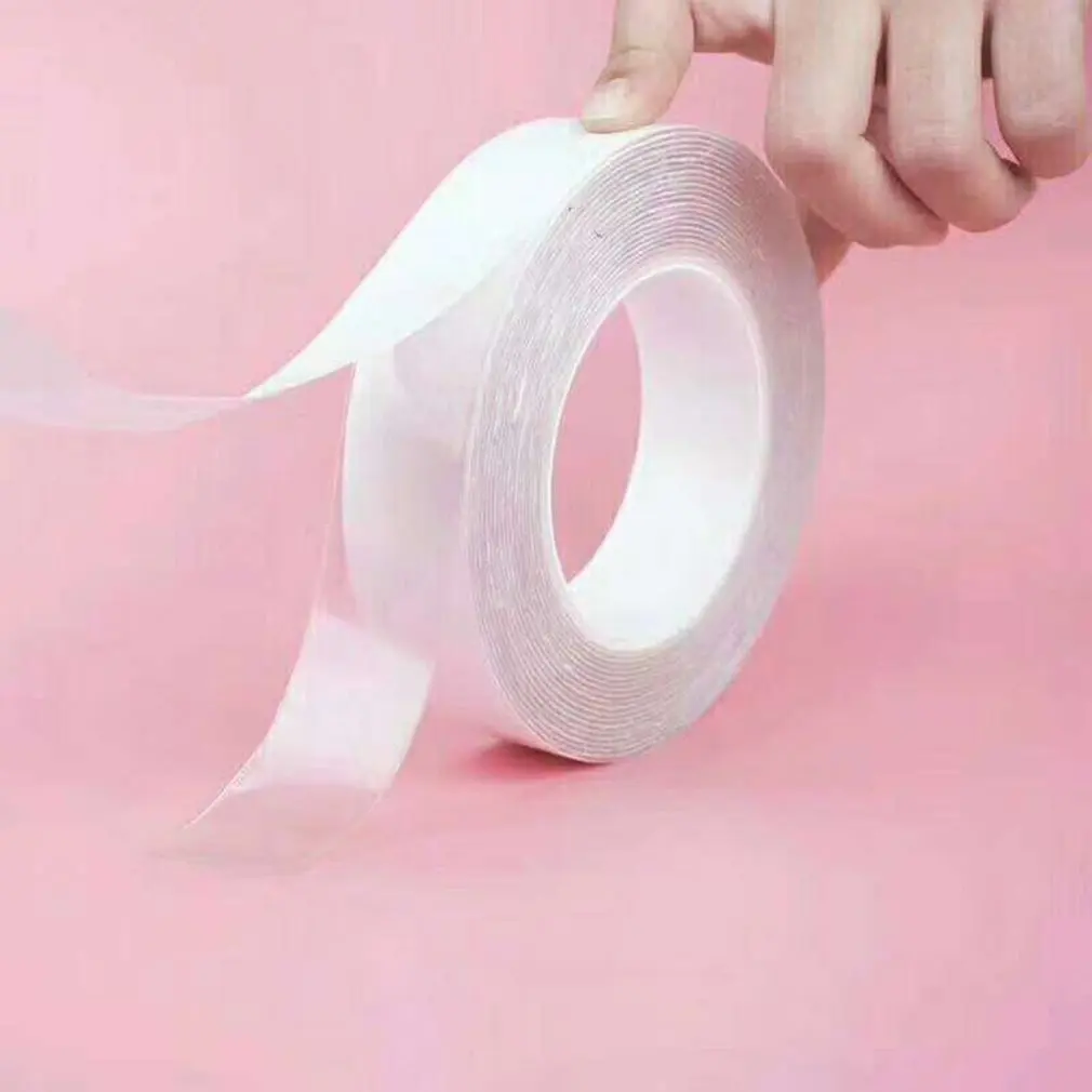 Nano-tape Grip Tape бесшовная Двухсторонняя клейкая лента для домашнего хранения Волшебная нано-двусторонняя клейкая лента